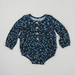Load image into Gallery viewer, Prairie Bubble Onesie - Daisy Emerald
