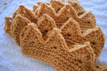 Load image into Gallery viewer, Newborn Crocheted Crown - Mustard
