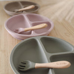 Load image into Gallery viewer, Your Plate &amp; Fork Set - Dusty Sage
