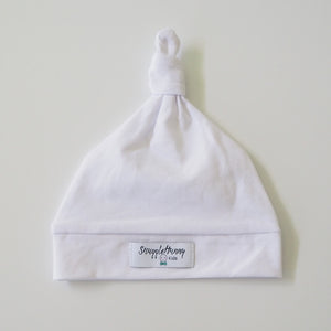 White Knotted Beanie - Oh My Little Love