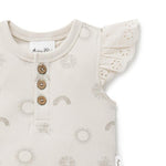Load image into Gallery viewer, Sunny Daze Lace Onesie
